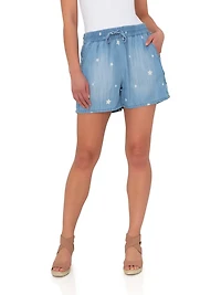 Short court Jordache pour femmes Side Fray