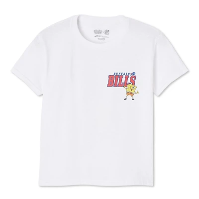 NFL x SpongeBob SquarePants Boys' Short Sleeve Tee, Sizes XS-L