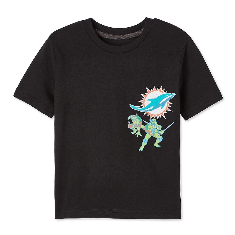 NFL x Teenage Mutant Ninja Turtles Boys' Short Sleeve Tee, Sizes XS-L