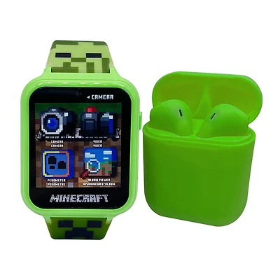 Minecraft Touch Screen Interactive Watch with Bonus Earbuds