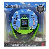 Minecraft Montre interactive à écran tactile avec un ensemble casque de musique assorti
