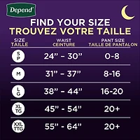 Depend Night Defense Adult Incontinence Underwear for Women, Overnight, S-XL, Blush,, DPND UW FEM S-XL, 20-26 Units
