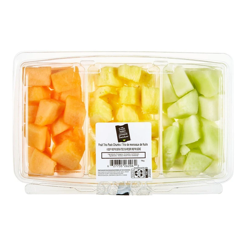Trio de morceaux de fruits Mon marché fraîcheur 1 kg