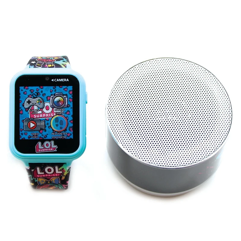 L.O.L. Surprise! Montre interactive à écran tactile avec un ensemble de haut-parleurs Bluetooth assorti