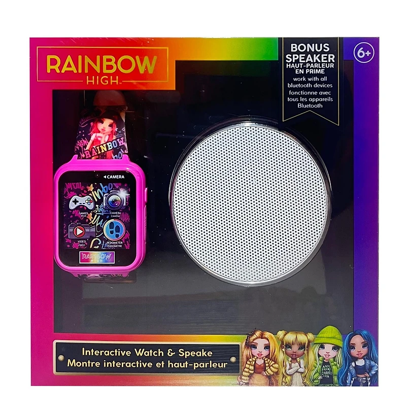 Rainbow High Touch Screen Interactive Watch with Bonus Bluetooth Speaker