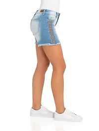Jordache Women's Boyfriend Short with Fray
