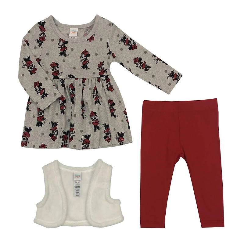 Disney Minnie Mouse ens.3 pièces tunique pour filles