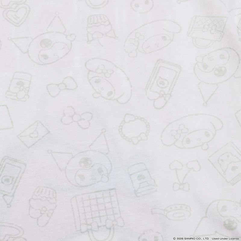 Hello Kitty And Friends Women's My Melody and Kuromi Besties Graphic T-Shirt - White