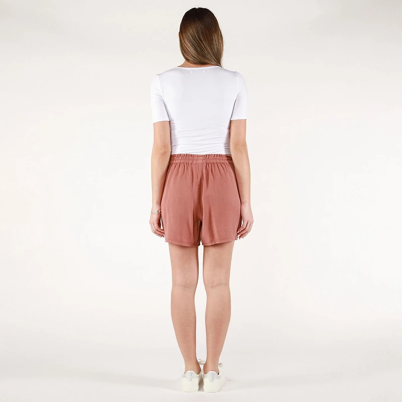 DV Pleated shorts with a shirred elastic waistband