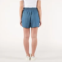 DV Pleated shorts with a shirred elastic waistband