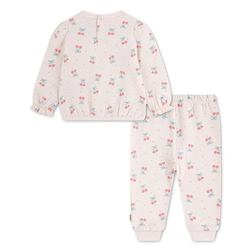 Huggies Happy Hugs Infant Girl Printed 2-Piece Top and Pants Set