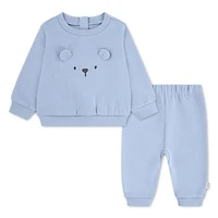 Ensemble 2 pièces Haut et Pantalons en Molleton pour Bébé Garçon Huggies Happy Hugs