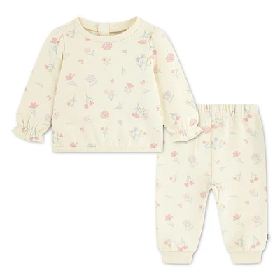 Ensemble 2 pièces Haut et Pantalon Imprimés pour Bébé Fille Huggies Happy Hugs