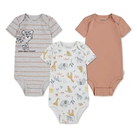 Huggies Baby Boys' Layette 3-Pack Bodysuits