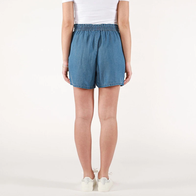 DV Pleated shorts with a shirred elastic waistband