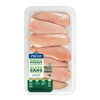Poitrines de poulet désossées sans peau Élevé sans antibiotiques Prime 6-7 Poitrines, format économique