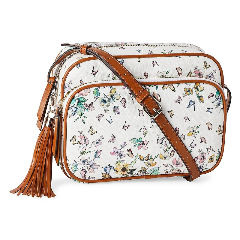 Time and Tru Women's Camera Crossbody Bag