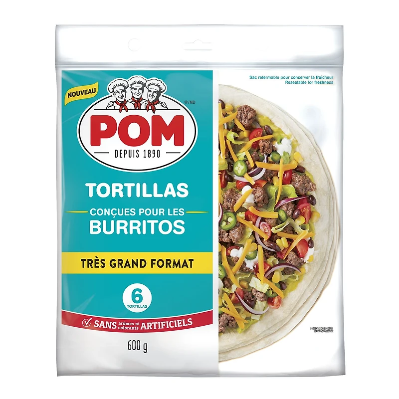 POM® XL Burrito Tortillas, 600 g 600 g