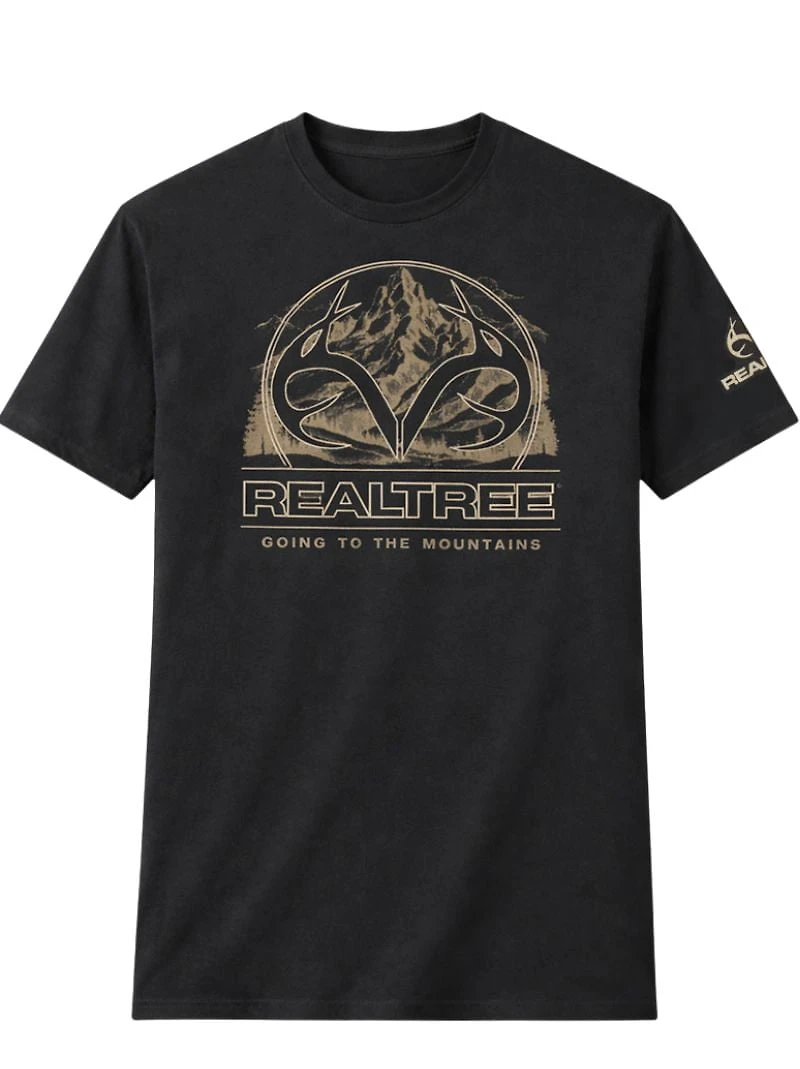 Men's Real Tree graphic T shirt