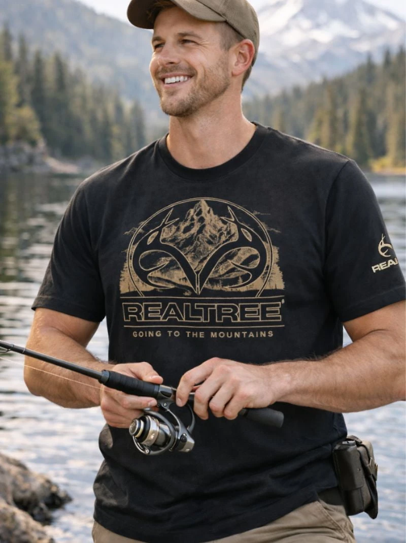 Men's Real Tree graphic T shirt