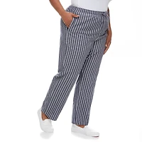 Pantalon chiffonné rayé avec cordon de serrage Penmans pour femmes