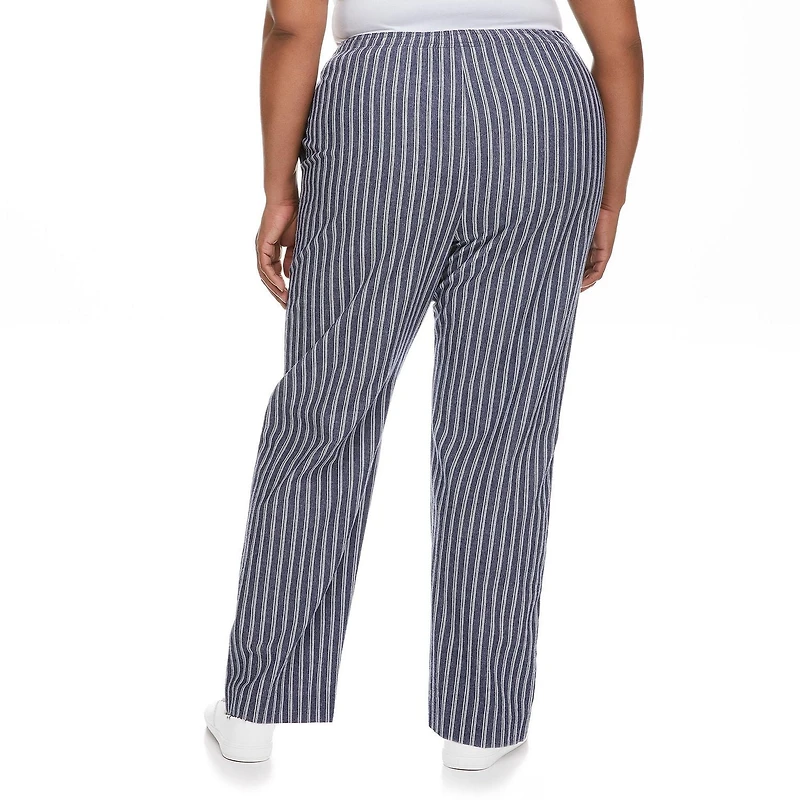 Pantalon chiffonné rayé avec cordon de serrage Penmans pour femmes