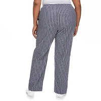 Pantalon chiffonné rayé avec cordon de serrage Penmans pour femmes