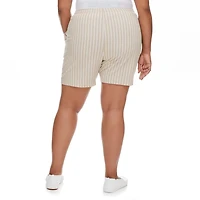 Short chiffonné rayé avec cordon de serrage Penmans pour femmes