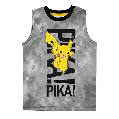 Pokemon Camisole à col rond pour garçons