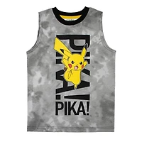 Pokemon Camisole à col rond pour garçons