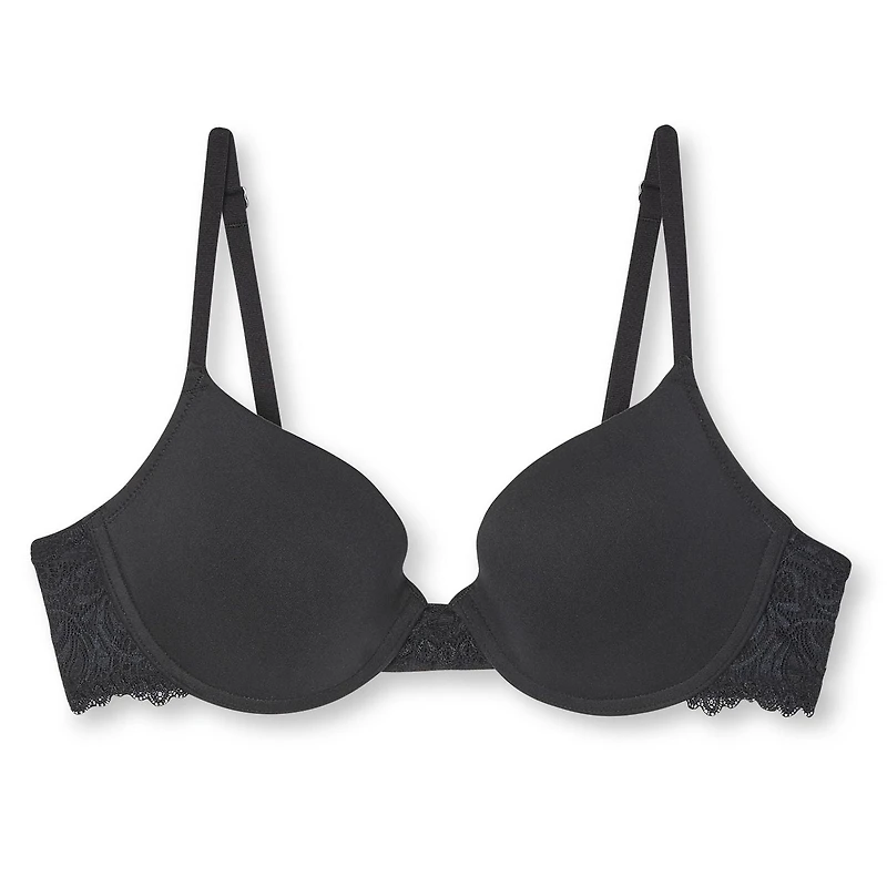 Soutien-gorge pigeonnant avec dentelle George pour femmes Tailles A34-C38