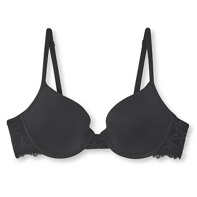 Soutien-gorge pigeonnant avec dentelle George pour femmes Tailles A34-C38