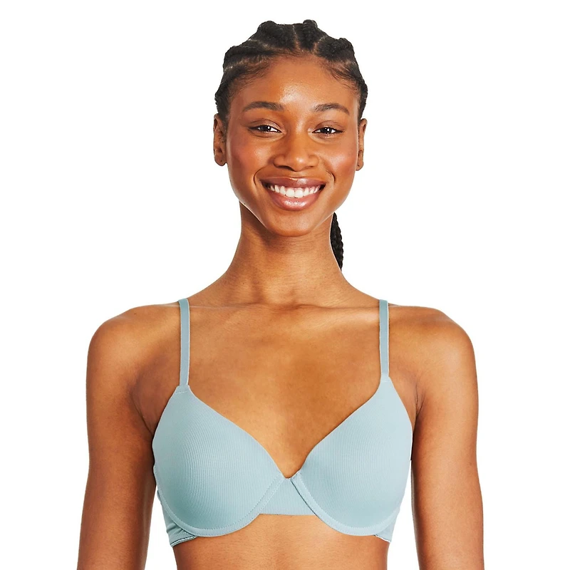 George Women's Ribbed T-Shirt Bra, Sizes 34B-40D