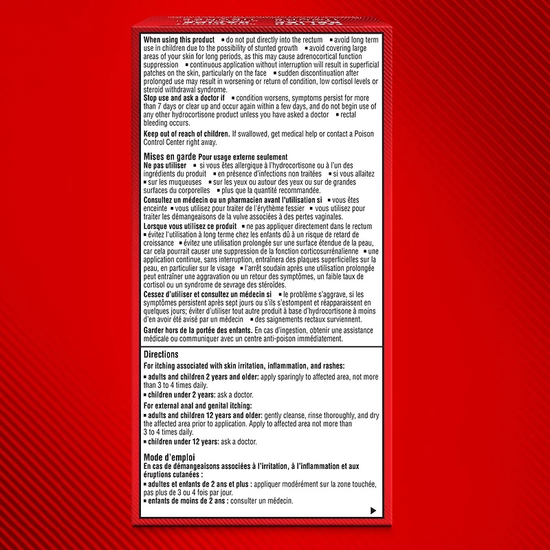 Cortizone-10 Crème pour soulager l'eczéma, concentration maximale 1% hydrocortisone, effet rapide, soulage les démangeaisons liées aux irritations cutanées mineures, l’inflammation et les éruptions cutanées dues à l’eczéma, 28 g