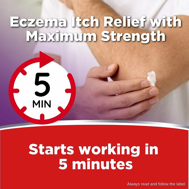 Cortizone-10 Crème pour soulager l'eczéma, concentration maximale 1% hydrocortisone, effet rapide, soulage les démangeaisons liées aux irritations cutanées mineures, l’inflammation et les éruptions cutanées dues à l’eczéma, 28 g