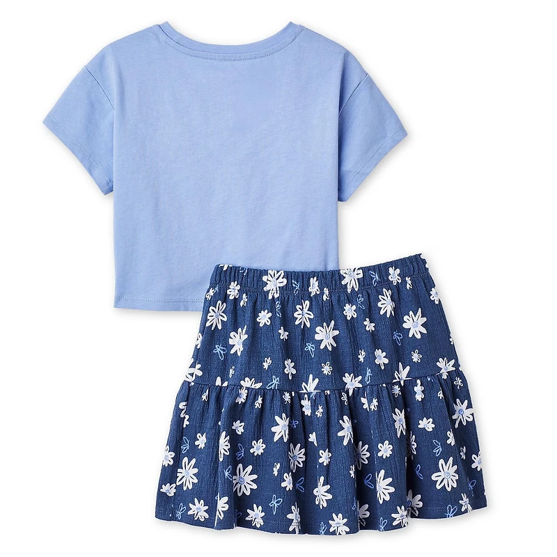 Ensemble 2 pièces avec jupe George pour petites filles