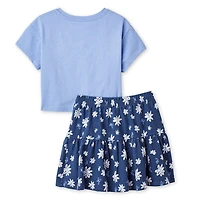 Ensemble 2 pièces avec jupe George pour petites filles