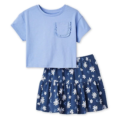 Ensemble 2 pièces avec jupe George pour petites filles