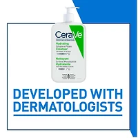 Nettoyant Crème Moussante Hydratante de CeraVe | Démaquille | Avec acide hyaluronique et sans parfum| 355ml Nettoyant riche, crème à mousse