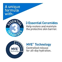 CeraVe Moisturizing Cream with 3 Ceramides and Hyaluronic Acid | Daily Face, Body and Hand Moisturizer for Normal to Dry Skin, Women & Men | Non-Comedogenic, Oil-free, and Fragrance Free - Travel Size, 57 G, 57g
