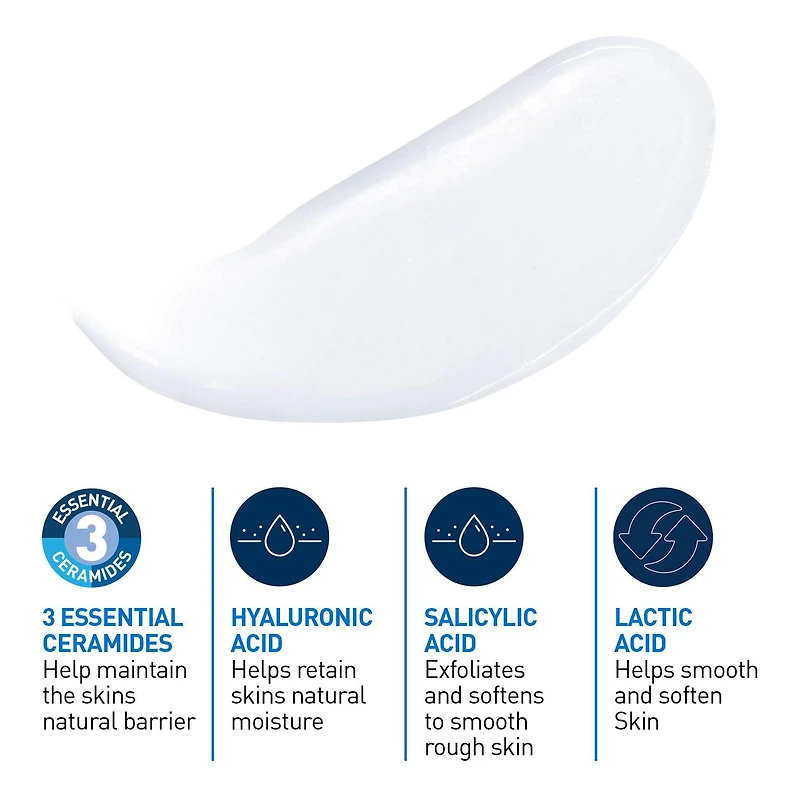 CeraVe Salicylic Acid Lotion for Rough & Bumpy Skin | Vitamin D & Hyaluronic Acid Lotion | Fragrance Free, 237mL, Soothe and smooth dry skin