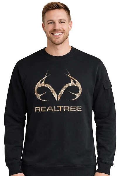 Men's Real Tree long sleeve graphic sweatshirt