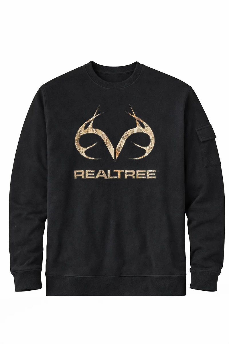 Men's Real Tree long sleeve graphic sweatshirt