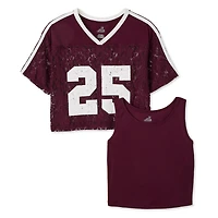 Haut écourté sport surdimensionné 2 pièces My Sister’s Closet pour filles