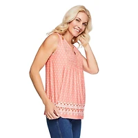 Iyla Women's Border Printed Top