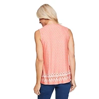 Iyla Women's Border Printed Top