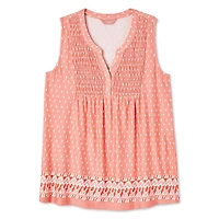 Iyla Women's Border Printed Top