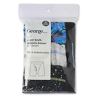 Lot de 3 caleçons boxeurs George pour garçons Tailles 4-14