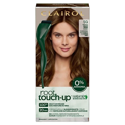 Clairol Root Touch-Up by Natural Instincts Permanent Hair Dye, 100% gray coverage!