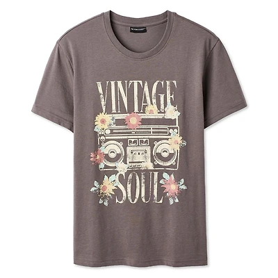 T-shirt à imprimé graphique Vintage Soul The Pink Closet pour femmes